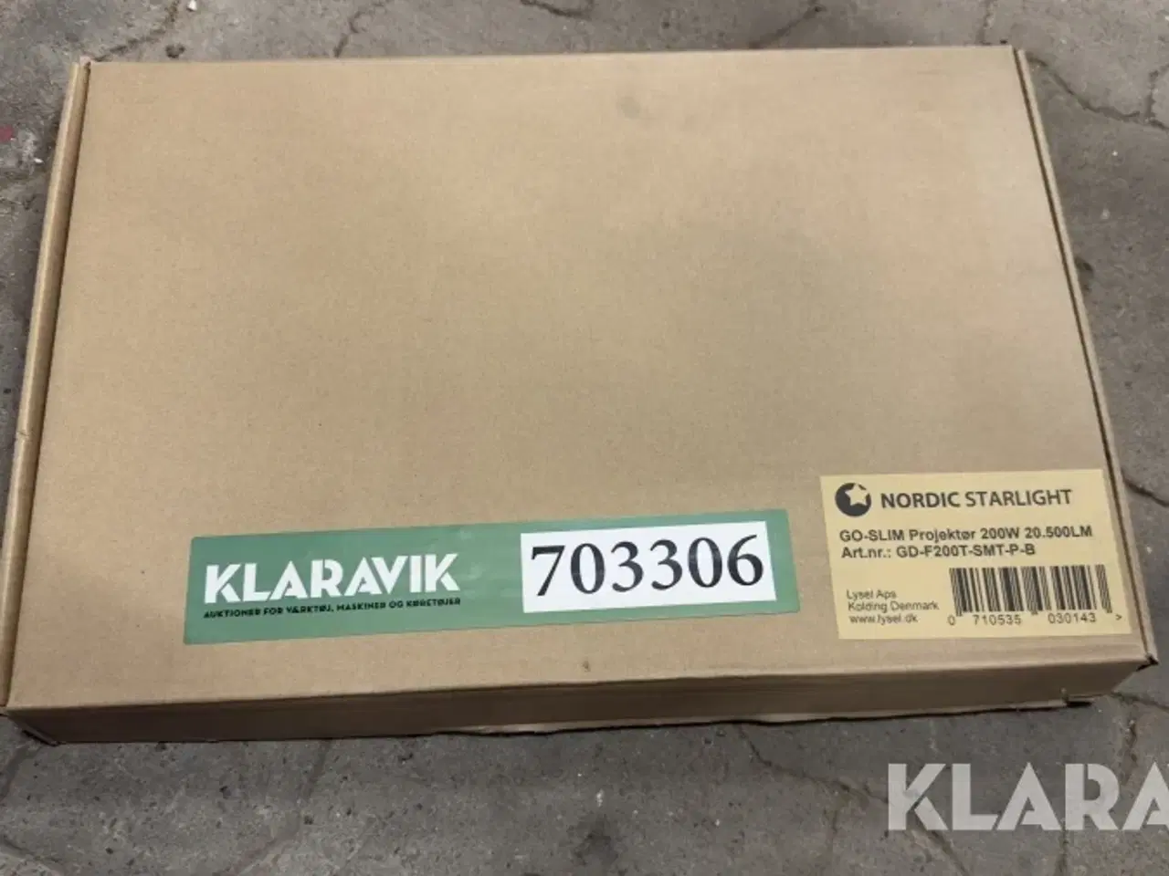 Billede 1 - Go-SLIM LED projektør 200W – 20.500 lumen, IP65 GO-SLIM 200W