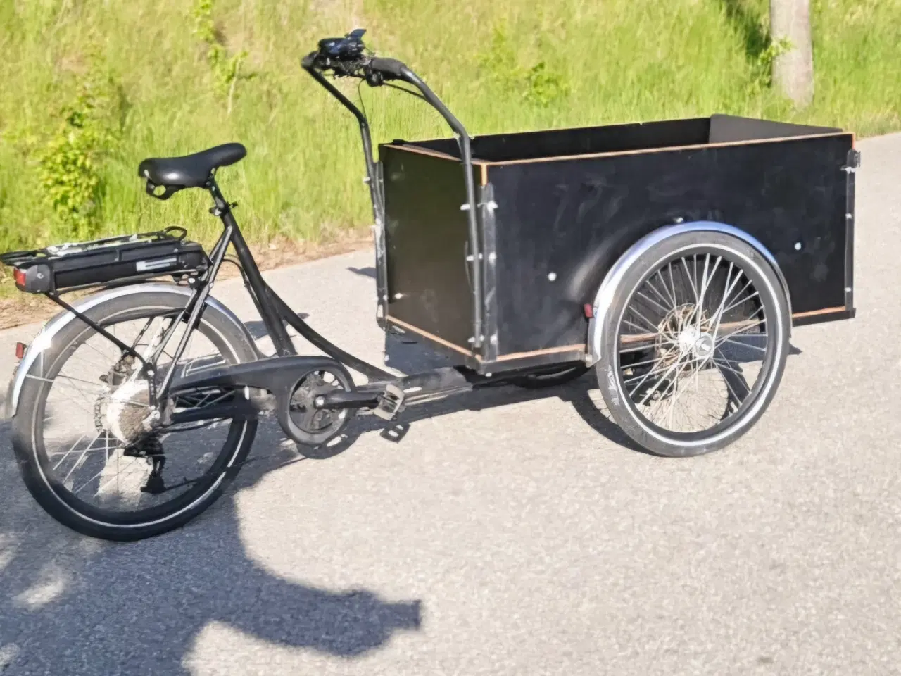 Billede 3 - Christiania el ladcykel lang model. 19,2Ah batteri