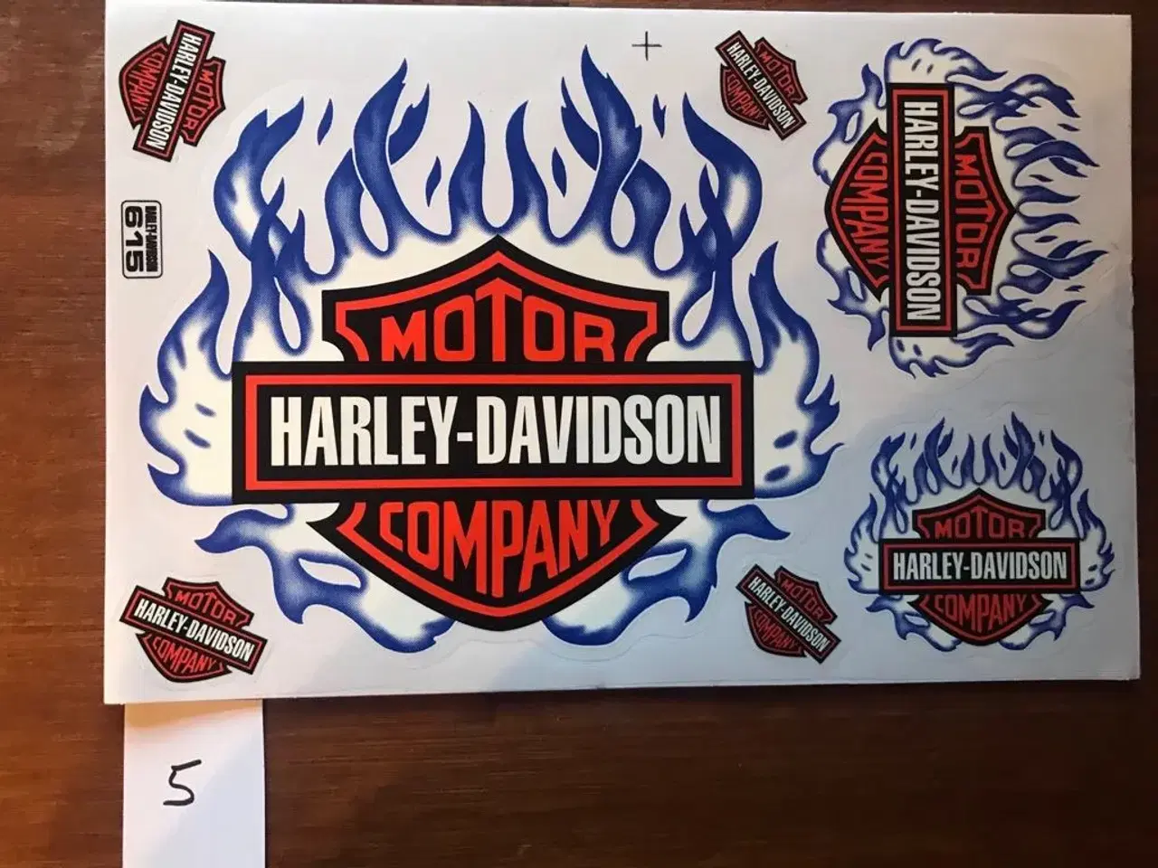 Billede 4 - Stickers, Harley - sæt á 4 stk. A4 ark
