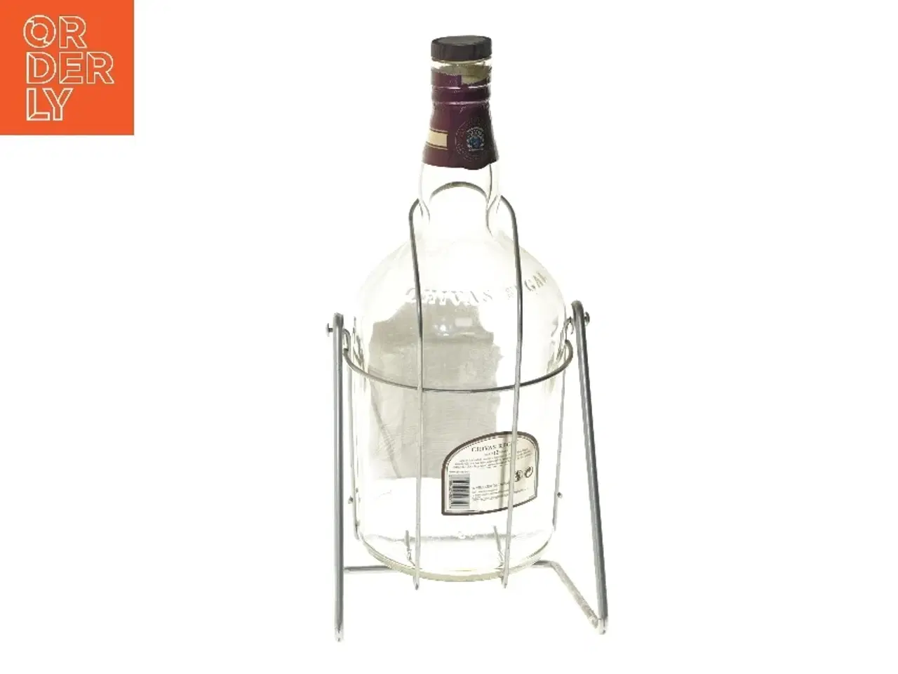 Billede 3 - Stor Chivas Regal whiskyflaske med holder fra Chivas Regal (str. 51 cm)