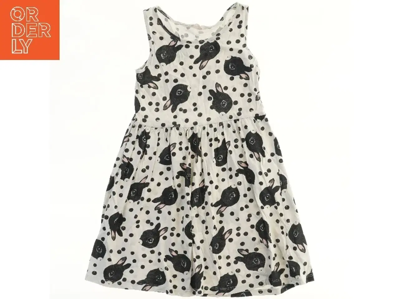 Billede 1 - Polka Dot Kjole med Kaninprint fra H&M (str. 122)