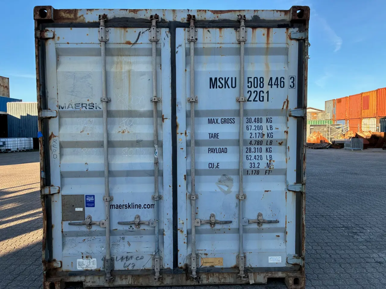 Billede 1 - 20 fods Container- ID: MSKU 232740-4