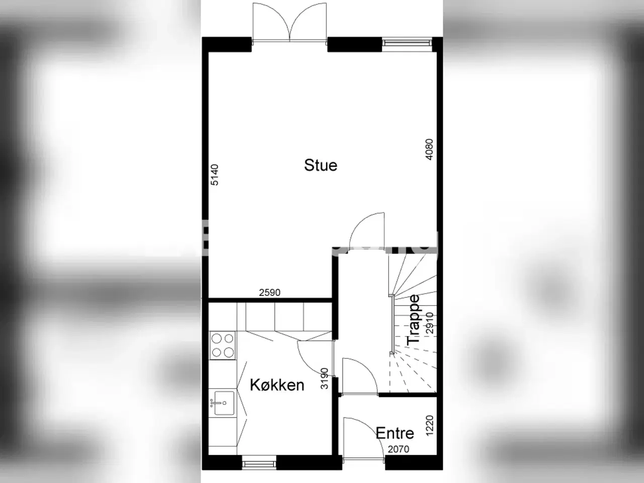 Billede 1 - Rækkehus med udestue i Søborg byttes