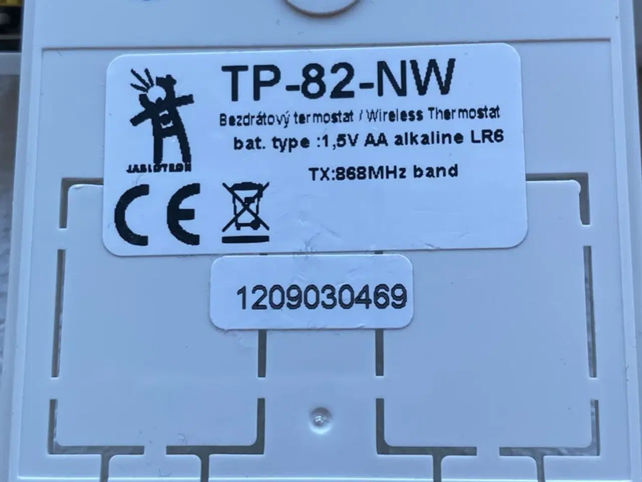 Billede 2 - TP82-NW Wavin trådløse termostater til 8000 serien