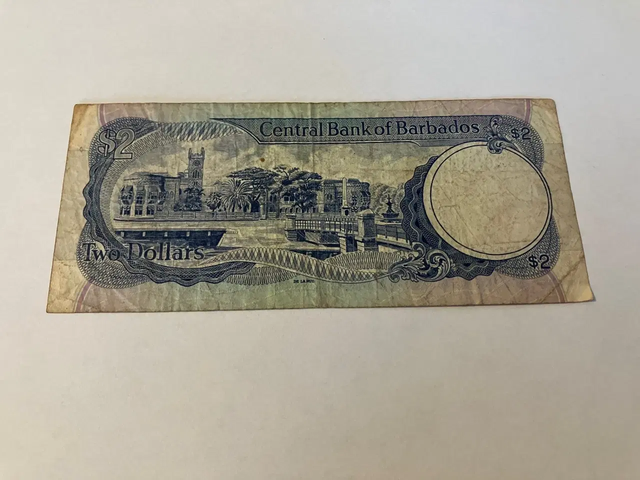 Billede 2 - 2 Dollars Barbados - Slidt