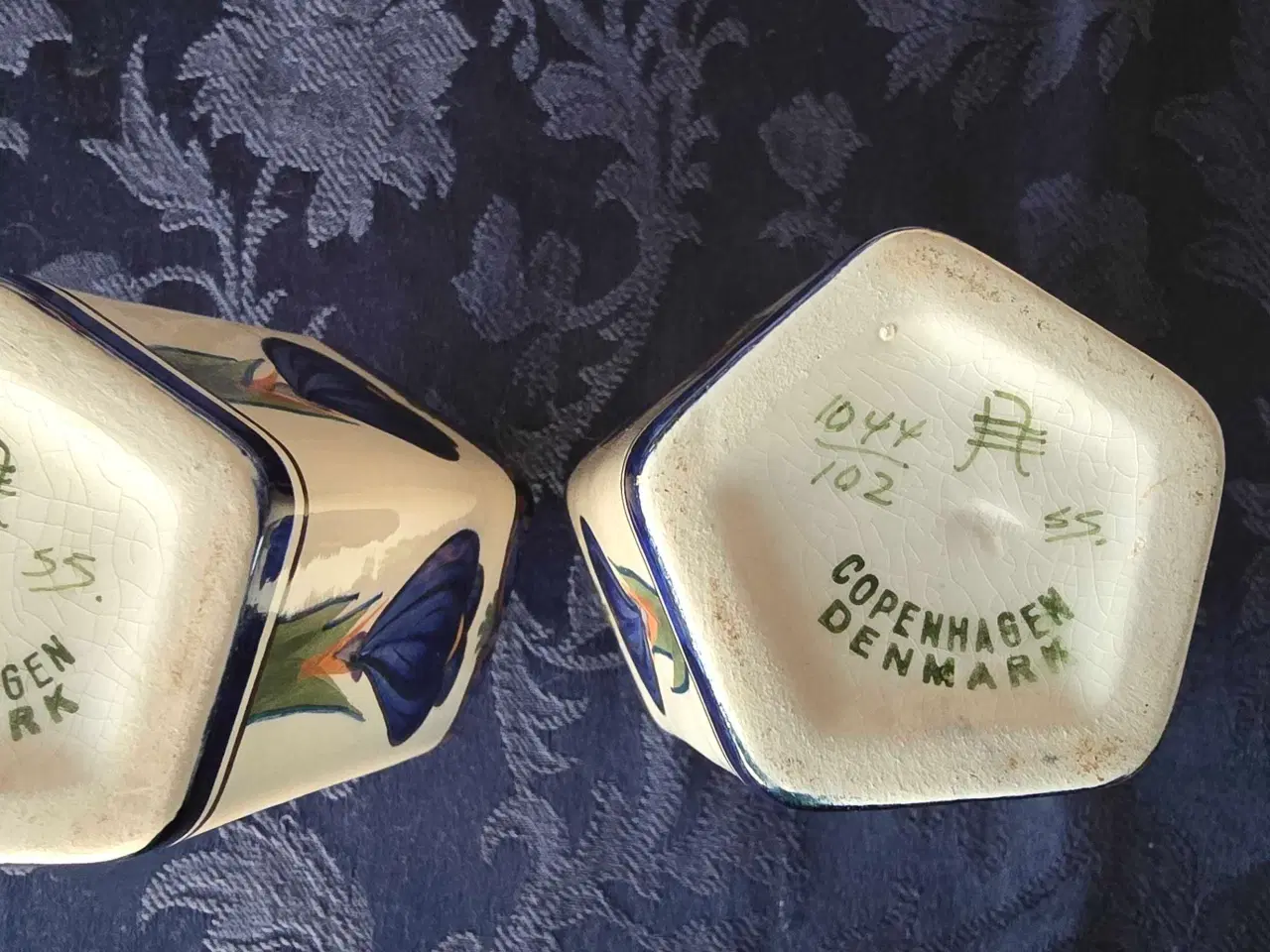 Billede 3 - To gamle Aluminia vaswr