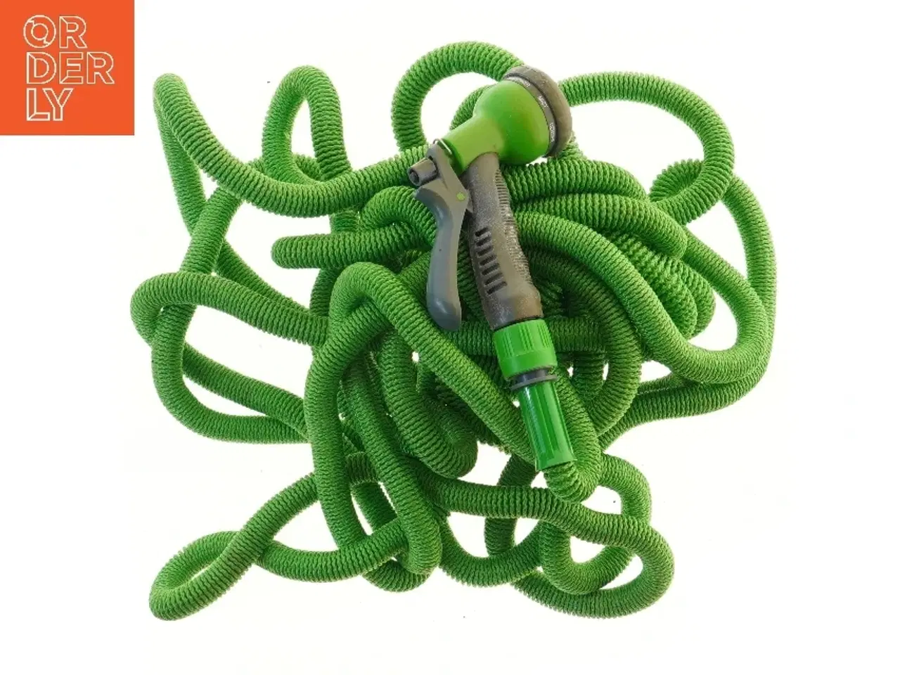 Billede 1 - Grøn haveslange med sprøjtepistol