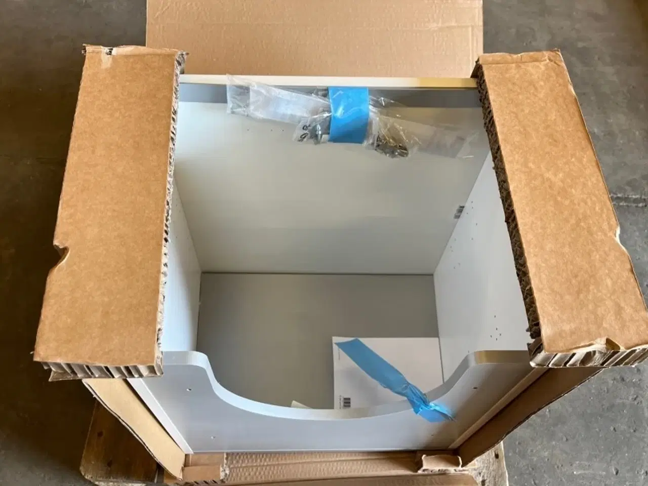 Billede 3 - Dansani Vaskeskab 58x50x35 cm hvid mat