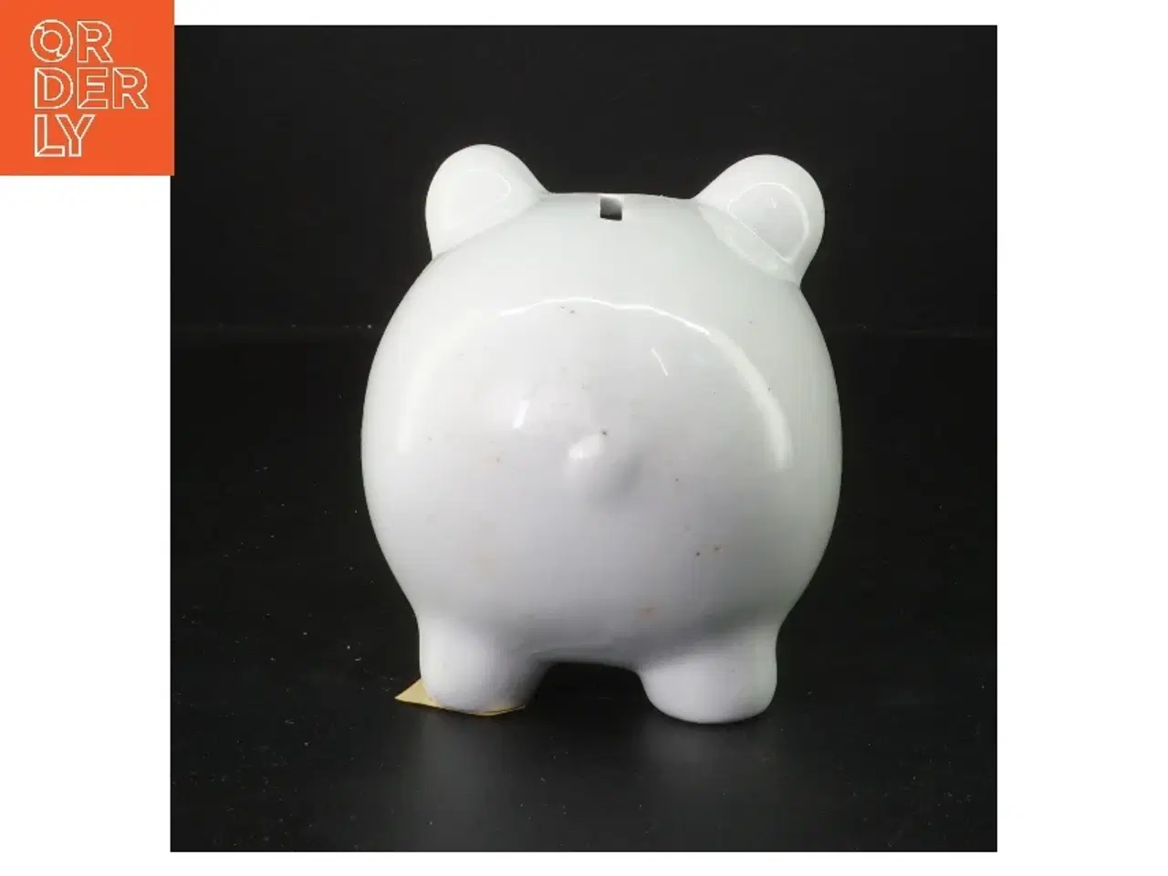 Billede 2 - Hvid sparegris (str. 15x12x11 cm)