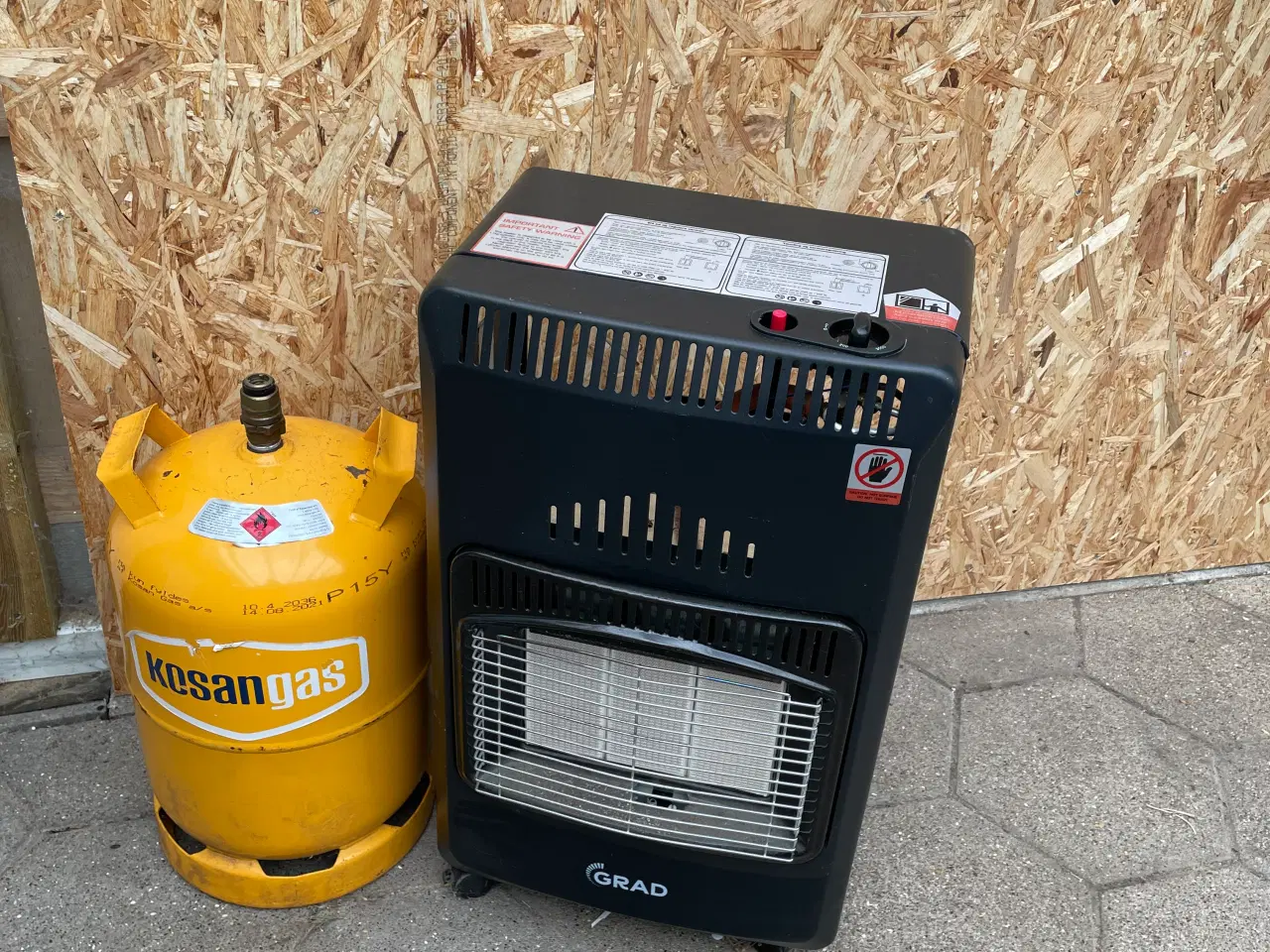 Billede 1 - 4,2 kW gasovn med gasflaske