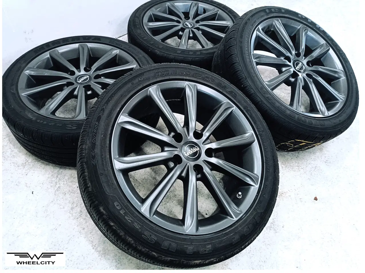 Billede 1 - 5x114,3 17" ET38 nav 73ø Megawheels vintersæt