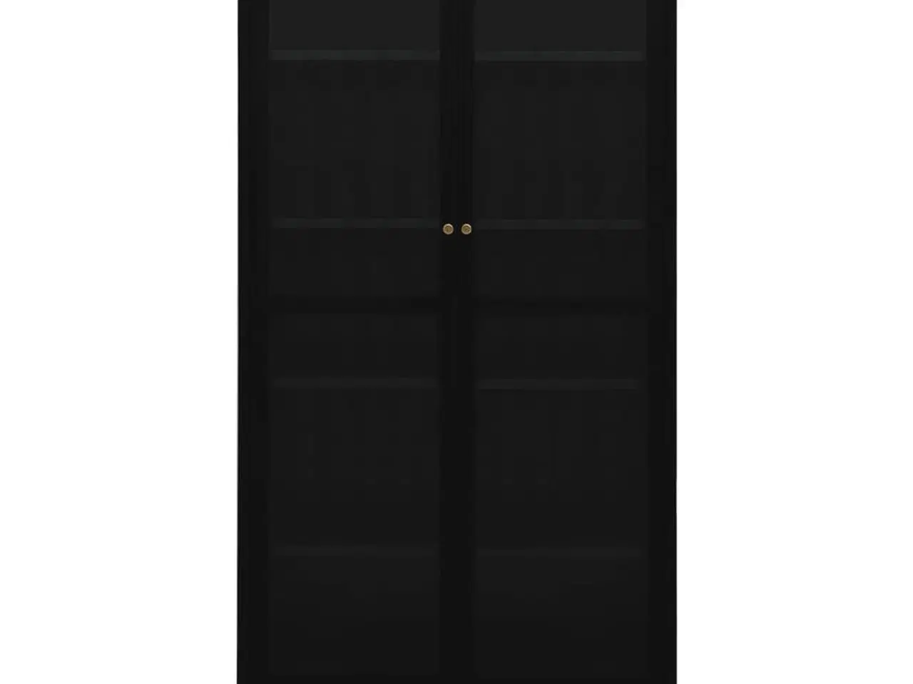 Billede 3 - Udstillingsskab 90x40x180 cm stål og hærdet glas sort