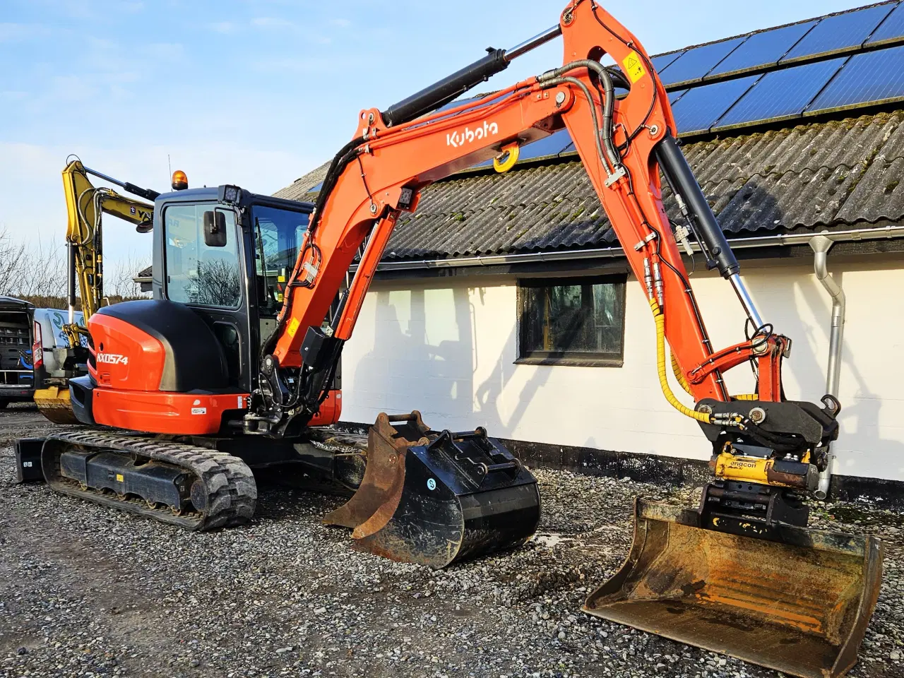 Billede 2 - Kubota KX57 / 800 timer / rotortilt + meget udstyr