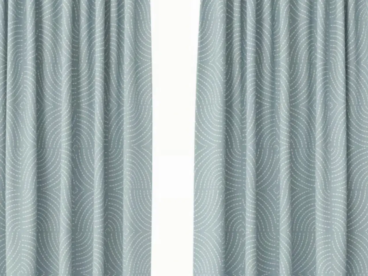 Billede 1 - Lyseblå Åkermolke gardiner fra Ikea  145 x 250 cm