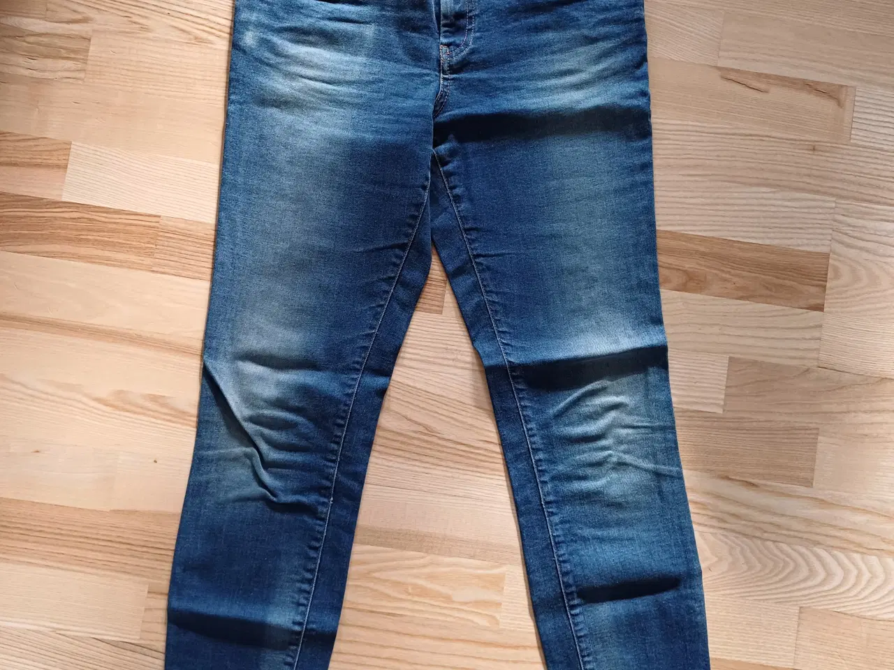 Billede 3 - Jeans Pulz mellemblå