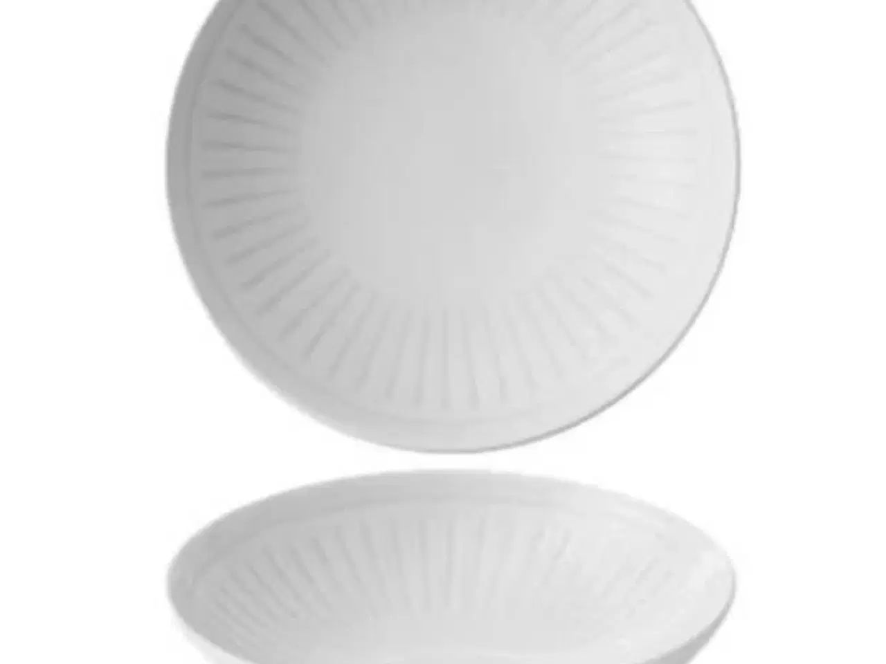Billede 1 - 12 stk. Tallerken coupe dyb grå 248 mm Era Churchill (Brugt)