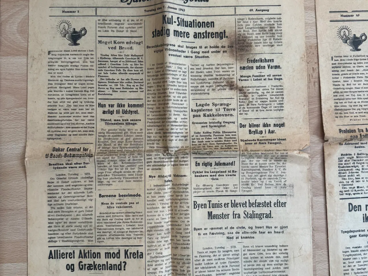 Billede 7 - gamle aviser og ugeblade