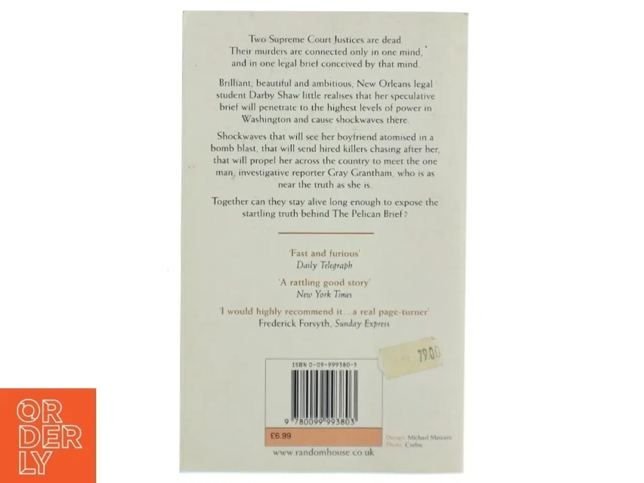 Billede 2 - Pelican Brief af John Grisham (Bog)