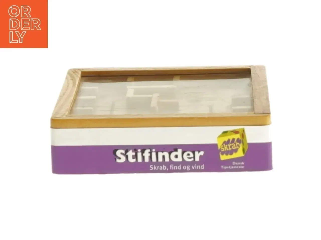 Billede 2 - Labyrintspil i træ (str. 9x9x2,5 cm)