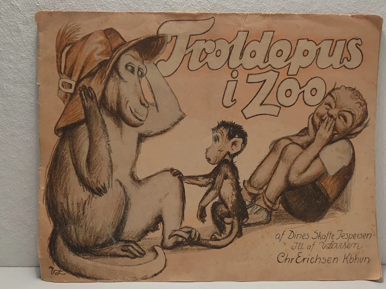 Billede 1 - Dines Skafte Jespersen:Troldepus i Zoo. 1948.