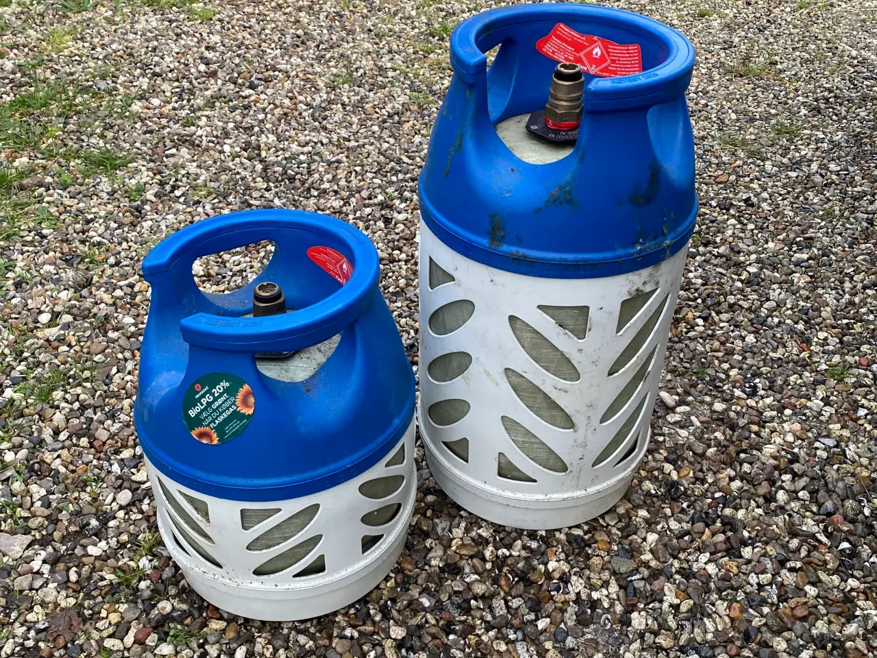 Billede 1 - letvægts gasflasker en 5 kg og 10 kg tomme