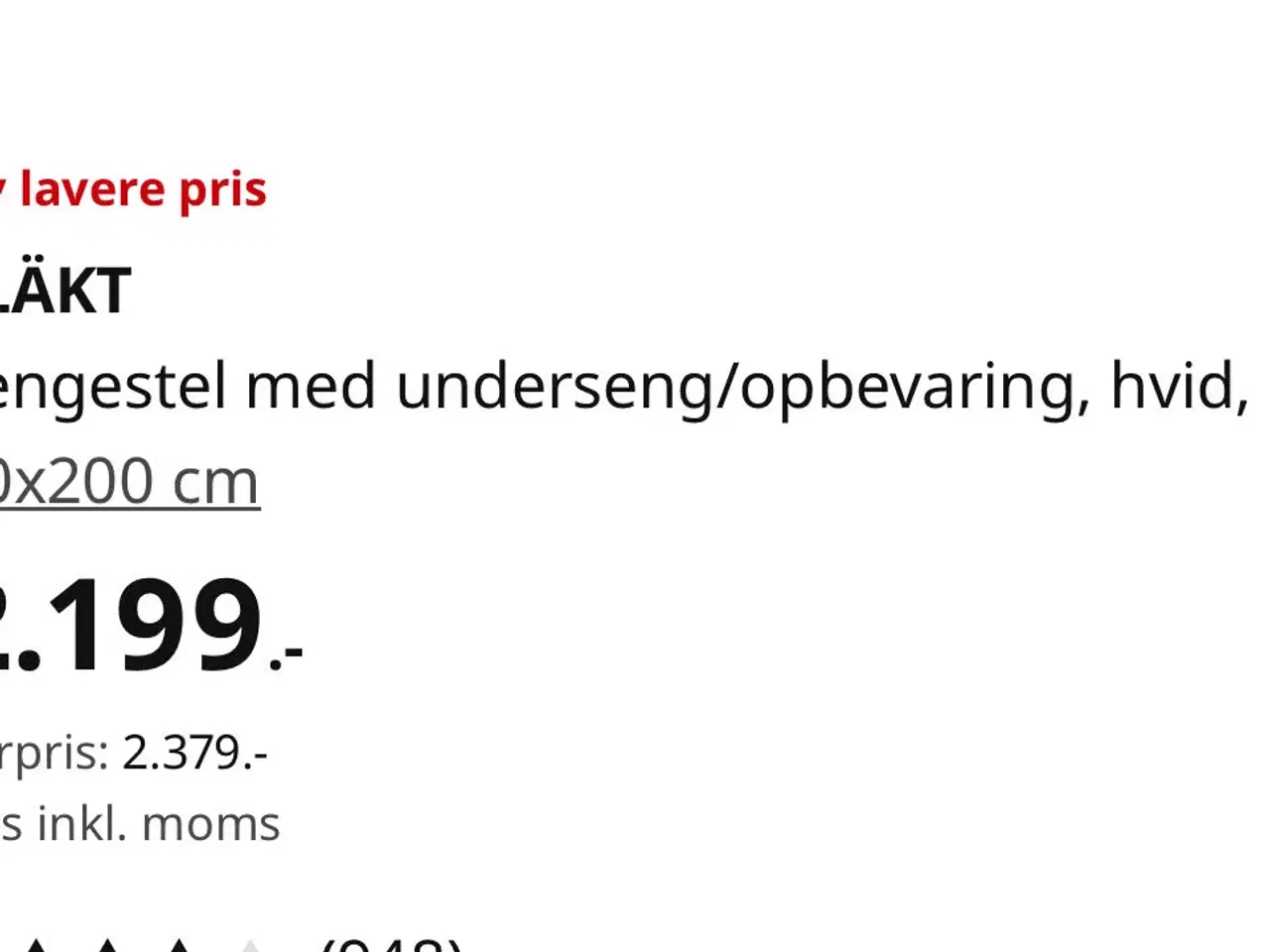 Billede 3 - Ikea Släkt seng