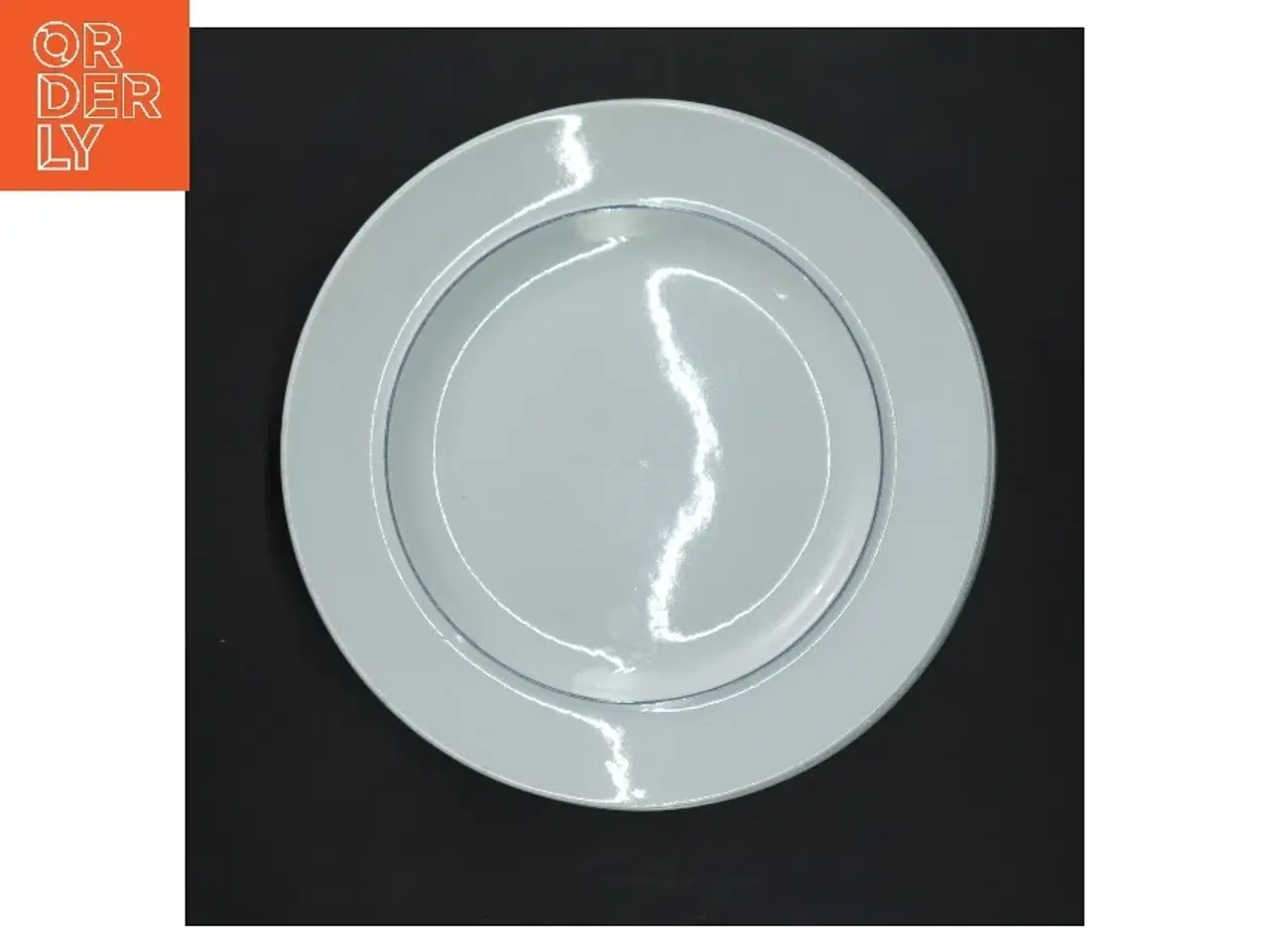 Billede 2 - 4 Blåkant middagstallerkener (str. 4 stk 18,5 cm)