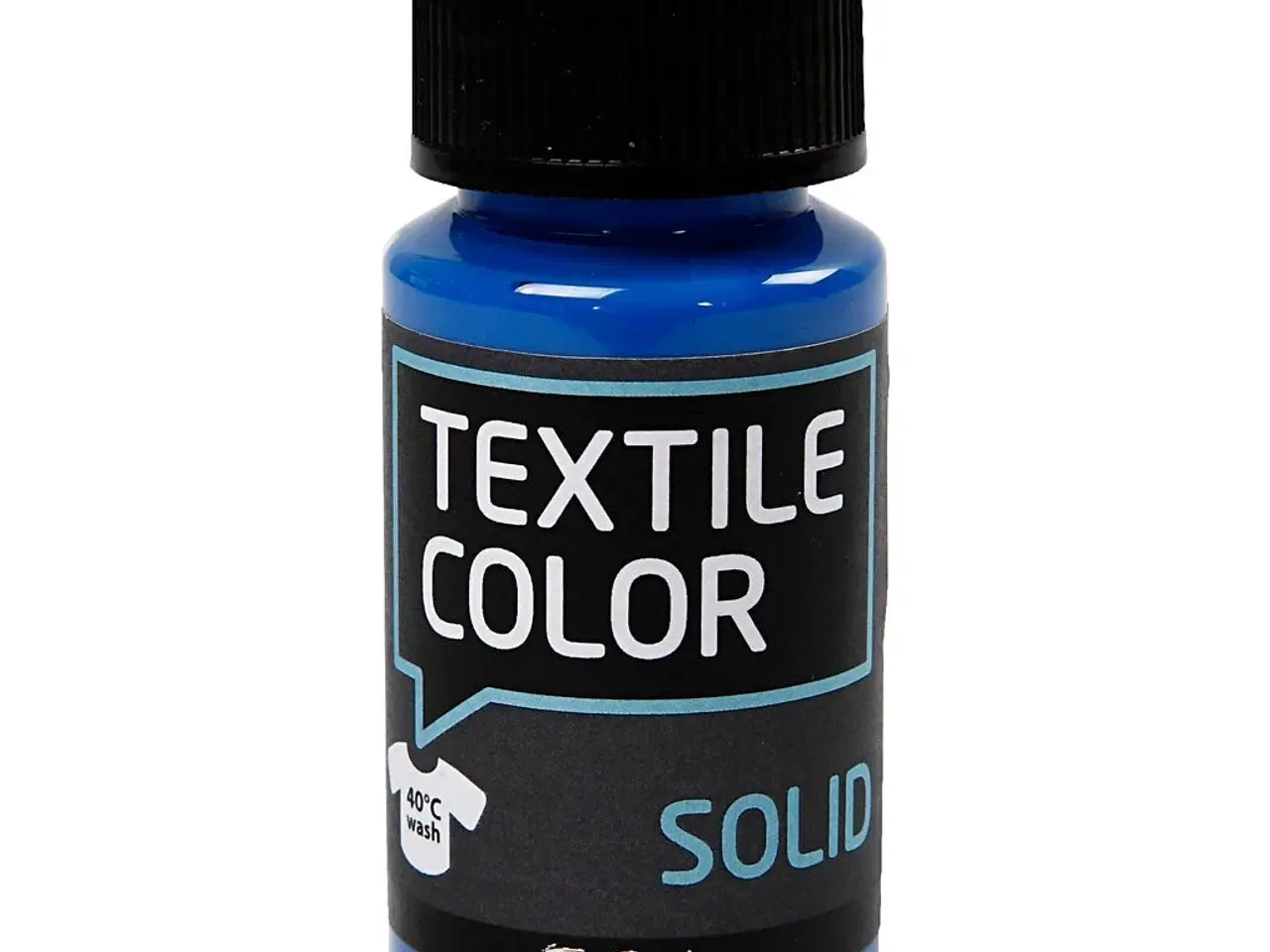 Billede 1 - Textile Solid, dækkende, brilliant blå, 50ml/ 1 fl.