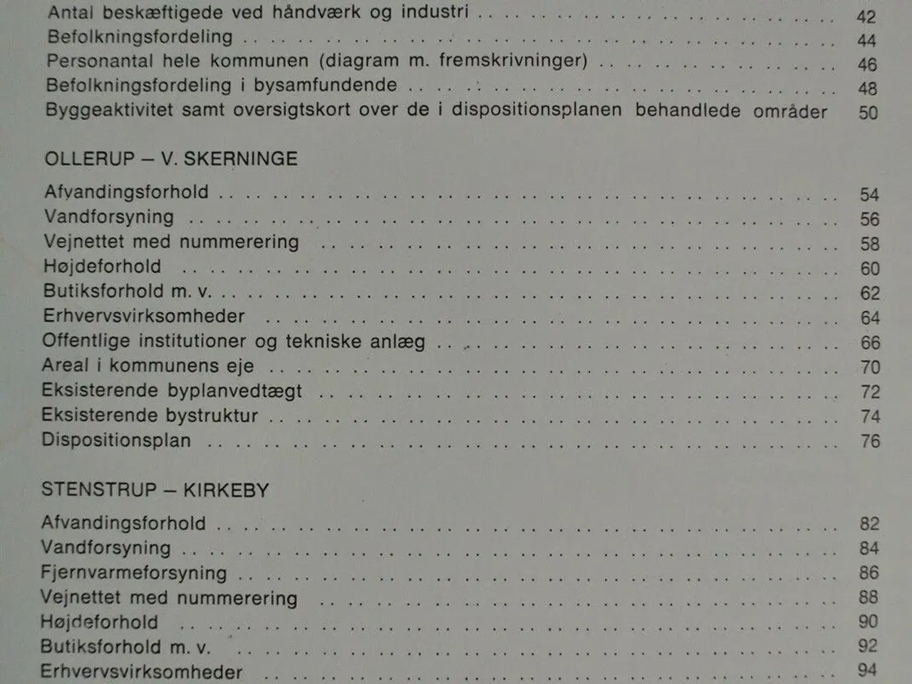 Billede 2 - dispositionsplan for egebjerg kommune 1973, af len