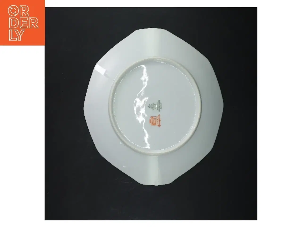 Billede 3 - Porcelænsfad med blåt blomstermotiv fra Bavaria (str. Ø 23,5 cm)