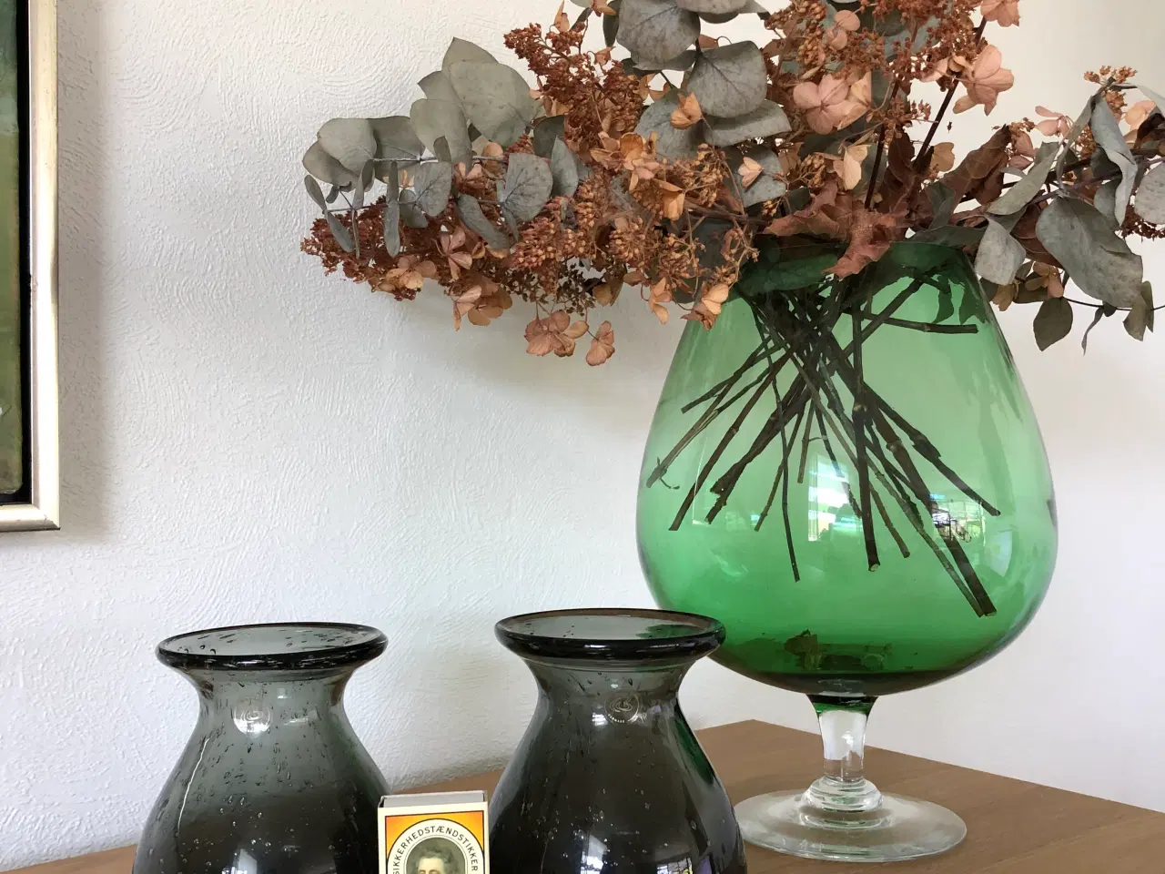 Billede 5 - Vaser i røgfarvet glas