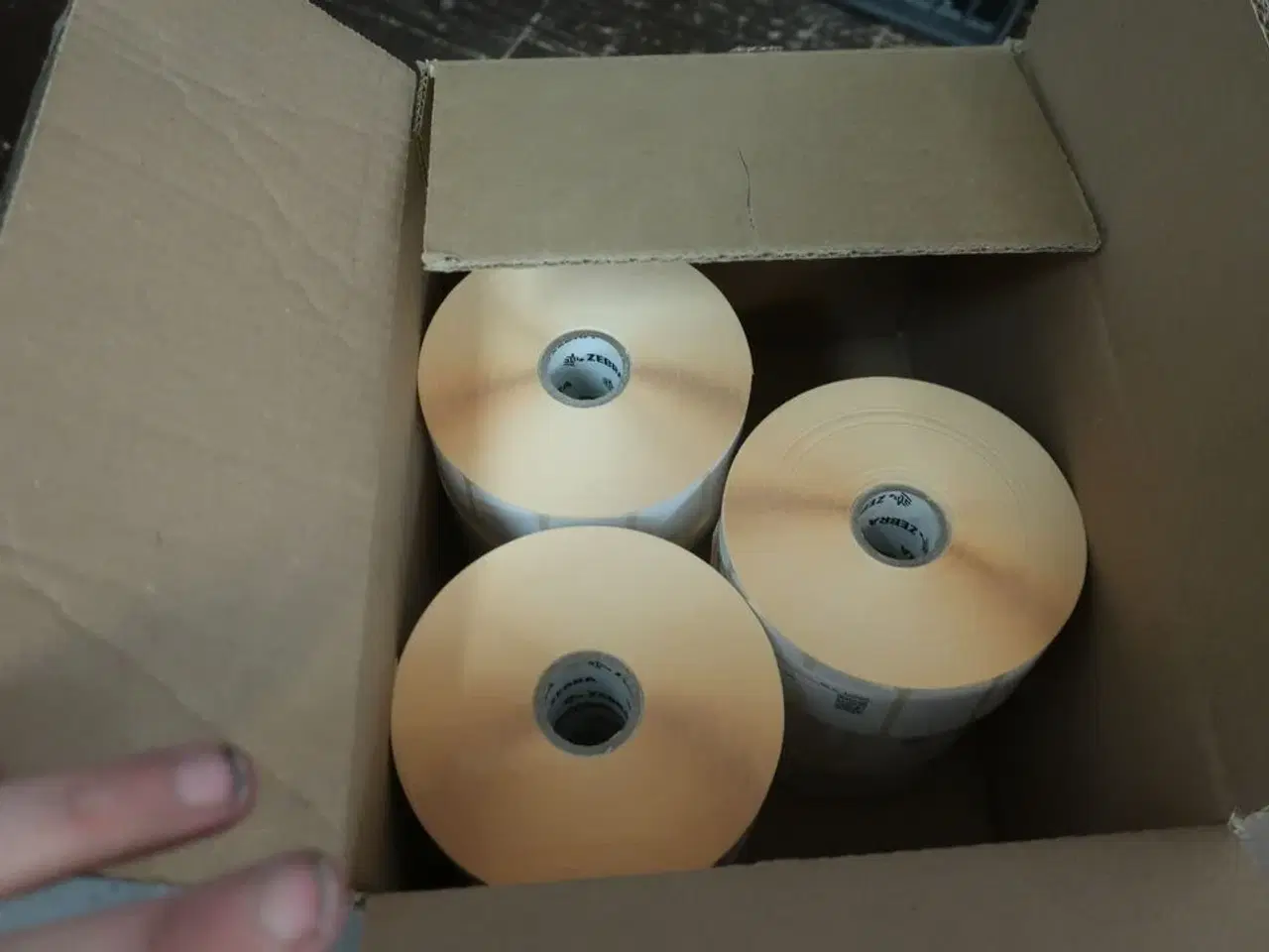 Billede 10 - Reol med labelprinter ZEBRA GK 420d, computer HP, printer BROTHER m.m.