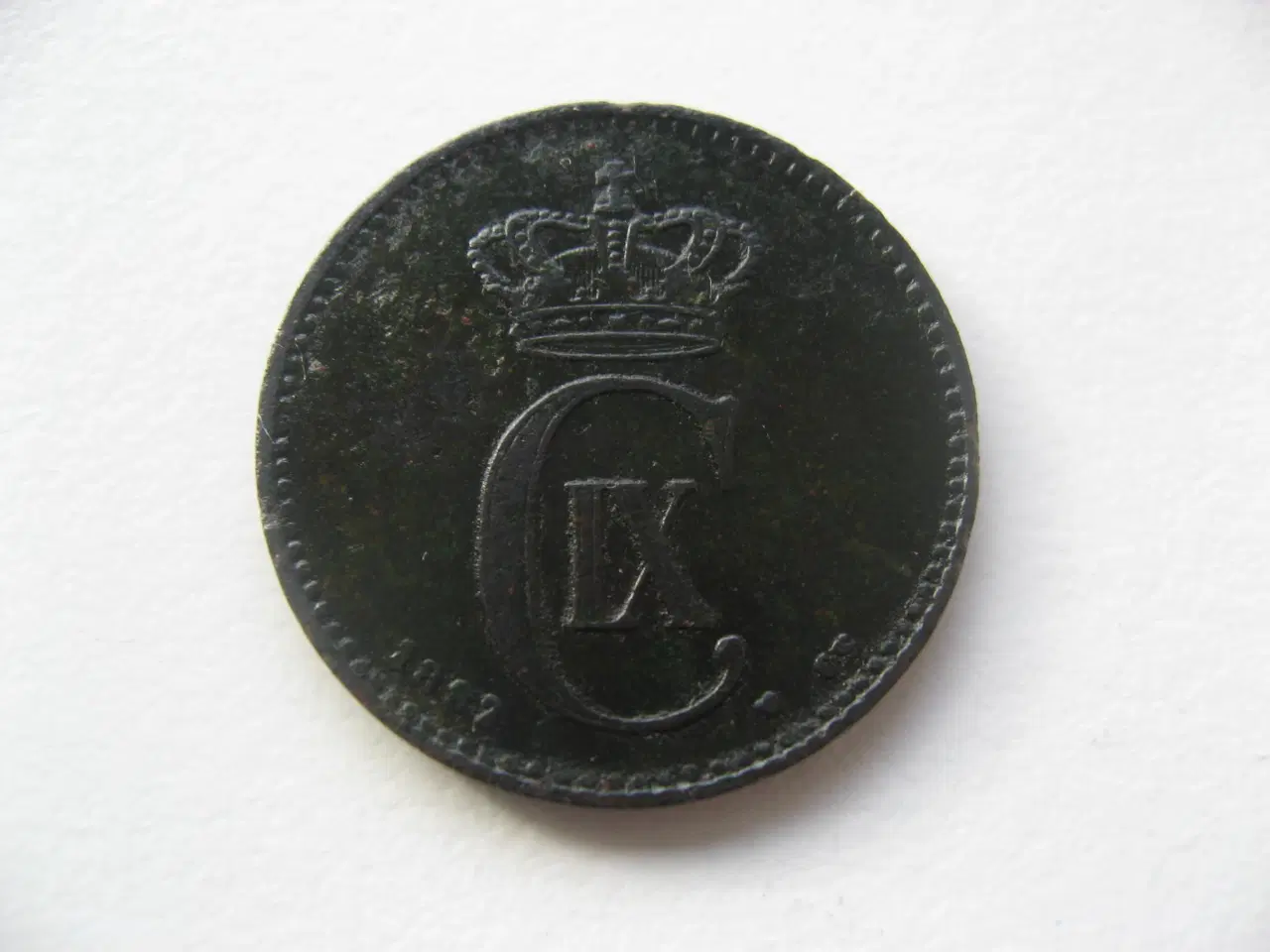 Billede 1 - Flot/Pæn delfin 2 øre 1892, en af de gode