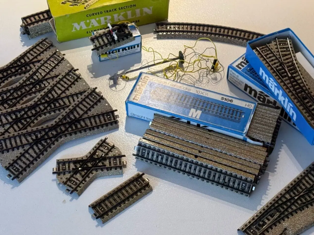 Billede 1 - Märklin lot med M-skinner - stopbom skiftespor mm