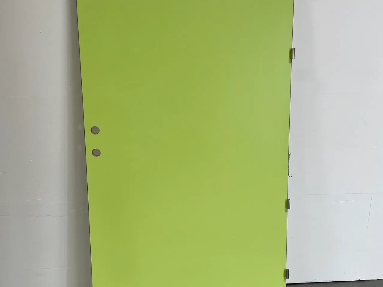 Billede 1 - Nordicdoor brand- og lyddør bd30 db30, 1024x40x2052mm, højrehængt, lysegrøn