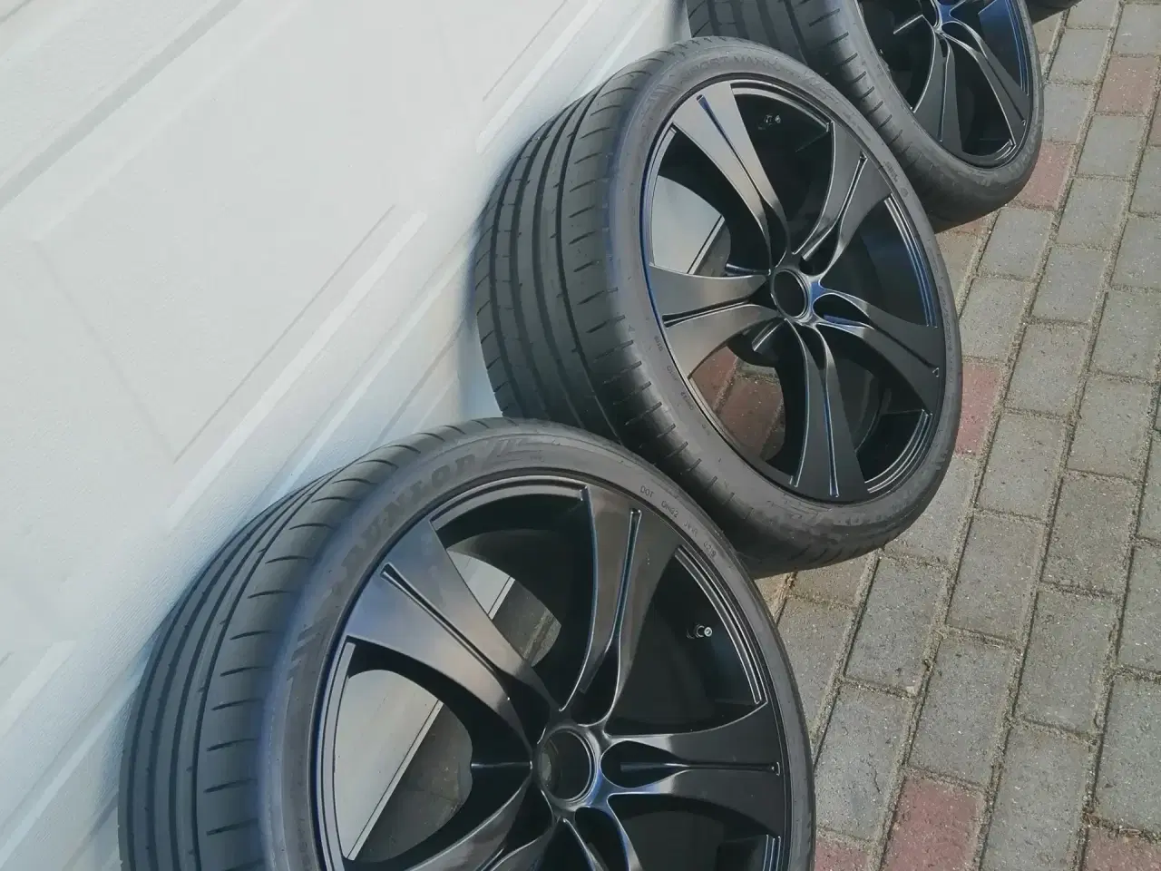 Billede 9 - Nye 19` alufælge ink DUNLOP dæk , TPMS, 5x112