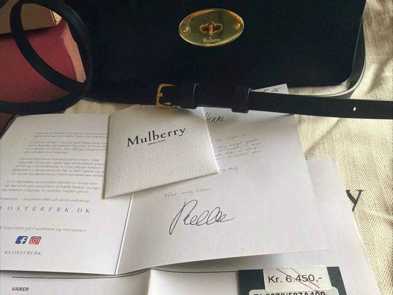 Billede 2 - Mulberry taske NY small Darley top handle sort