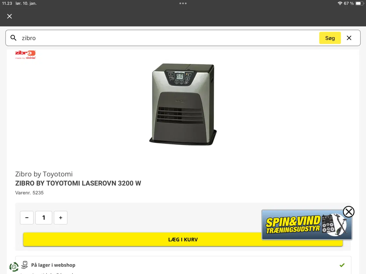 Billede 5 - Zibro kamin 