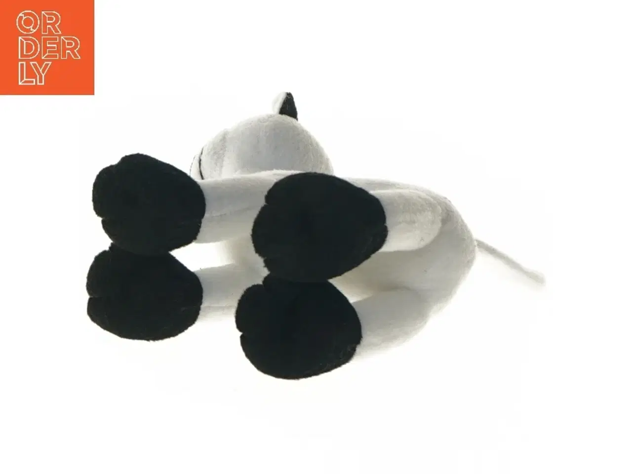 Billede 4 - Hvid og sort tøjbamse kat (str. 17 cm)