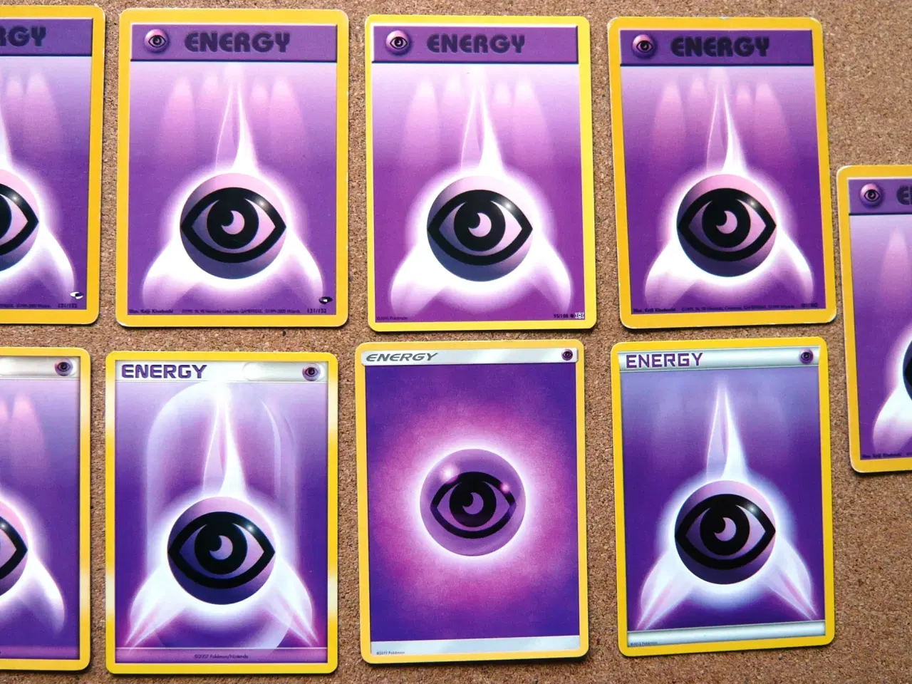 Billede 1 - Pokemon - 9 forskellige psychic energy kort (19)