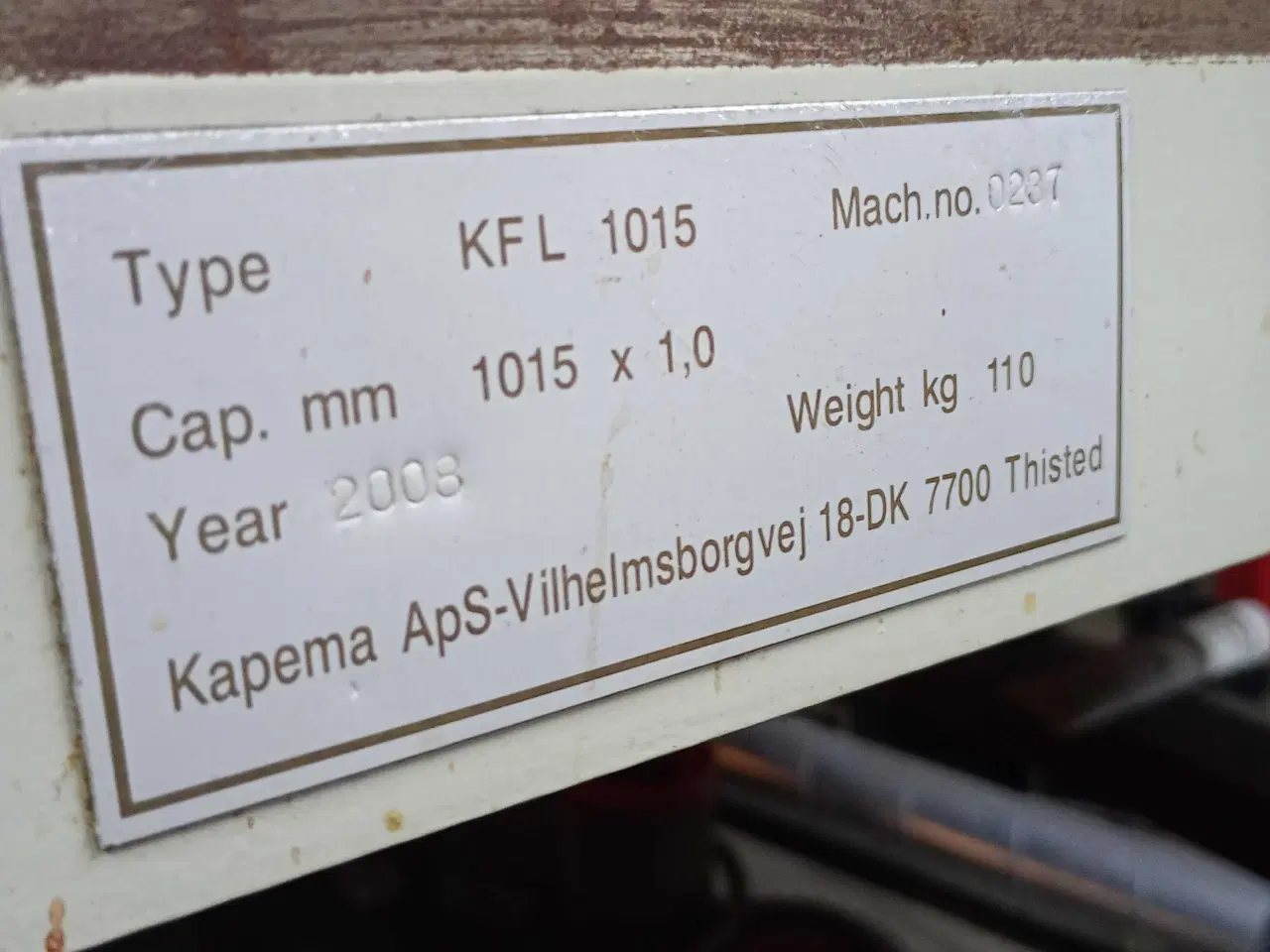 Billede 2 - Plade bukker 1050Mm