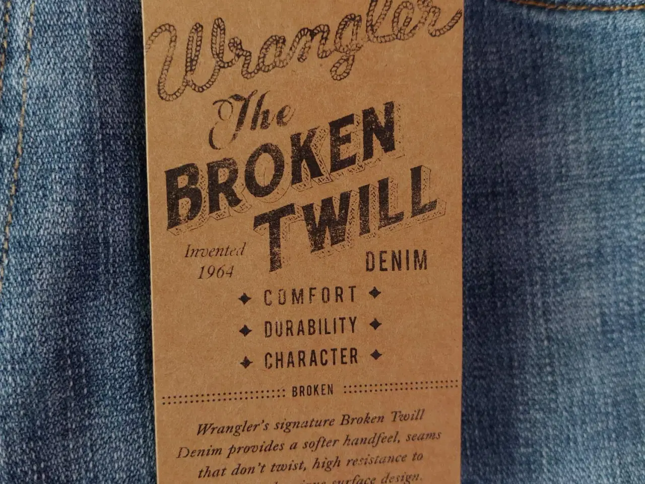 Billede 4 - Jeans, Wrangler Pittsboro, str. 38 Til salg