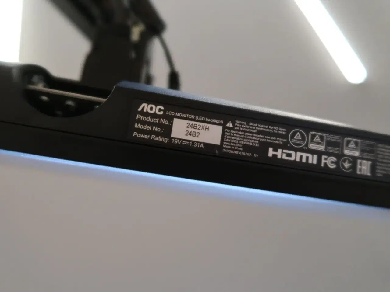 Billede 4 - 3 stk. computerskærme AOC 24B2 med tastatur, mus, computer HP EliteDesk