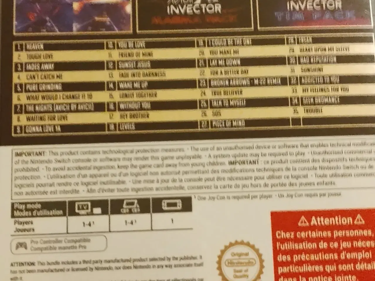 Billede 2 - Switch "Aviciii" spil