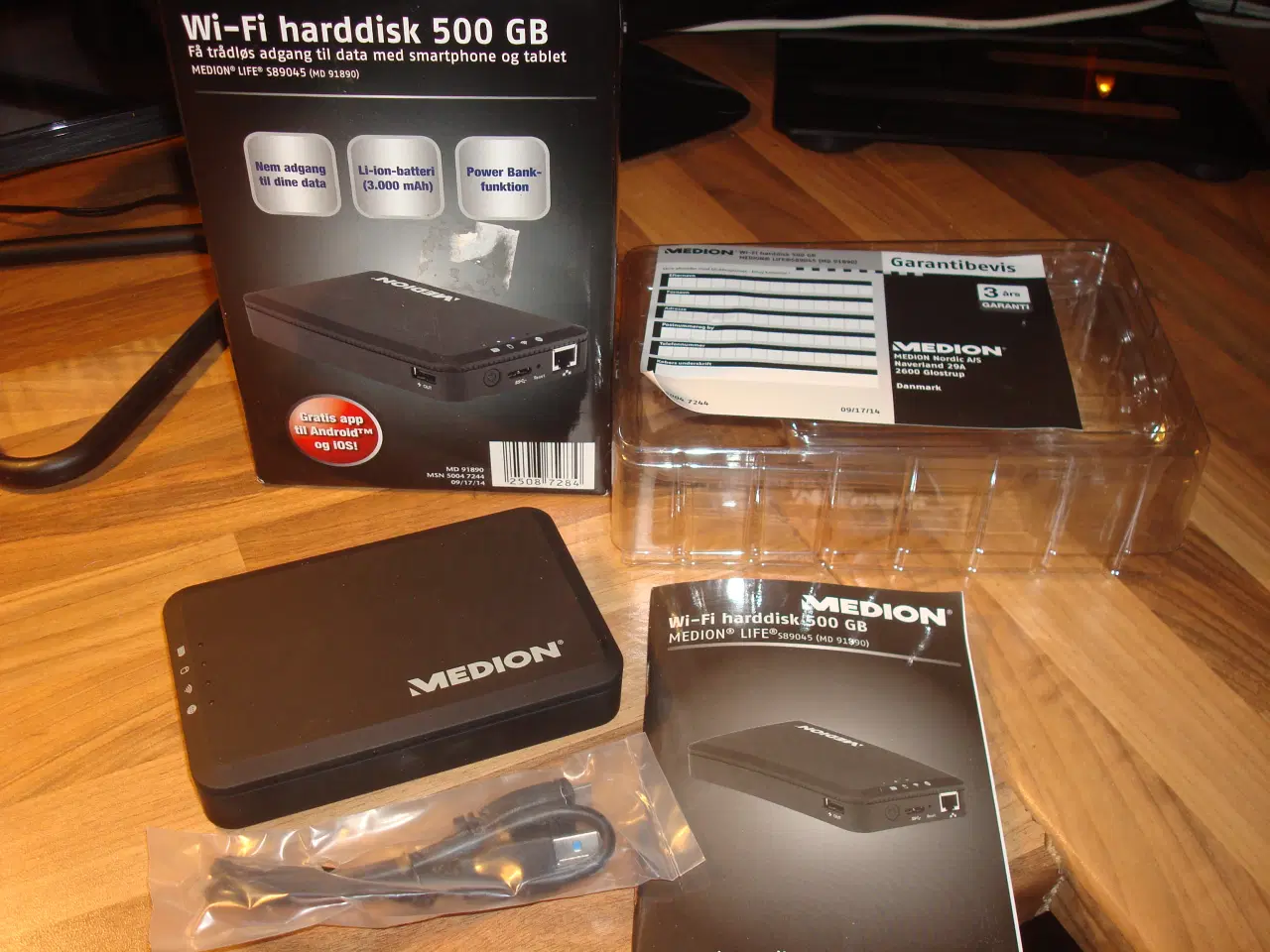 Billede 1 - 500gb wifi harddisk