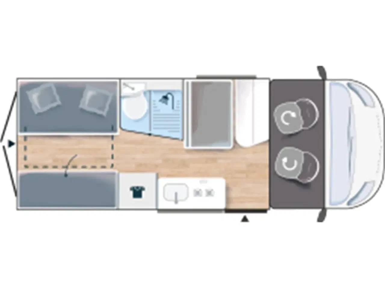 Billede 22 - 2024 - Chausson First Line V594 Pop-Up   Den korte van nu med pop-up tag. 140Hk. Tilbehørspakke, Connectpakke, Articpakke, markise og solpanel.