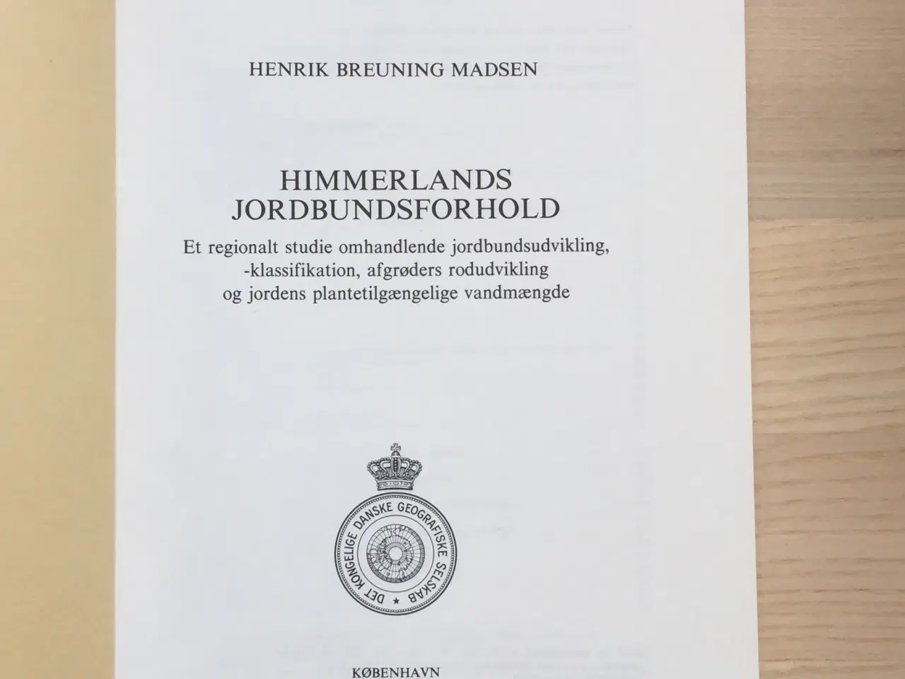 Billede 2 - H. Breuning Madsen: Himmerlands jordbundsforhold