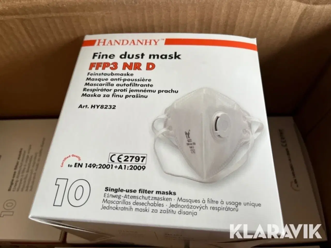 Billede 8 - Støv masker Handanhy FFP3 NR D 3 kasser af 12 æsker