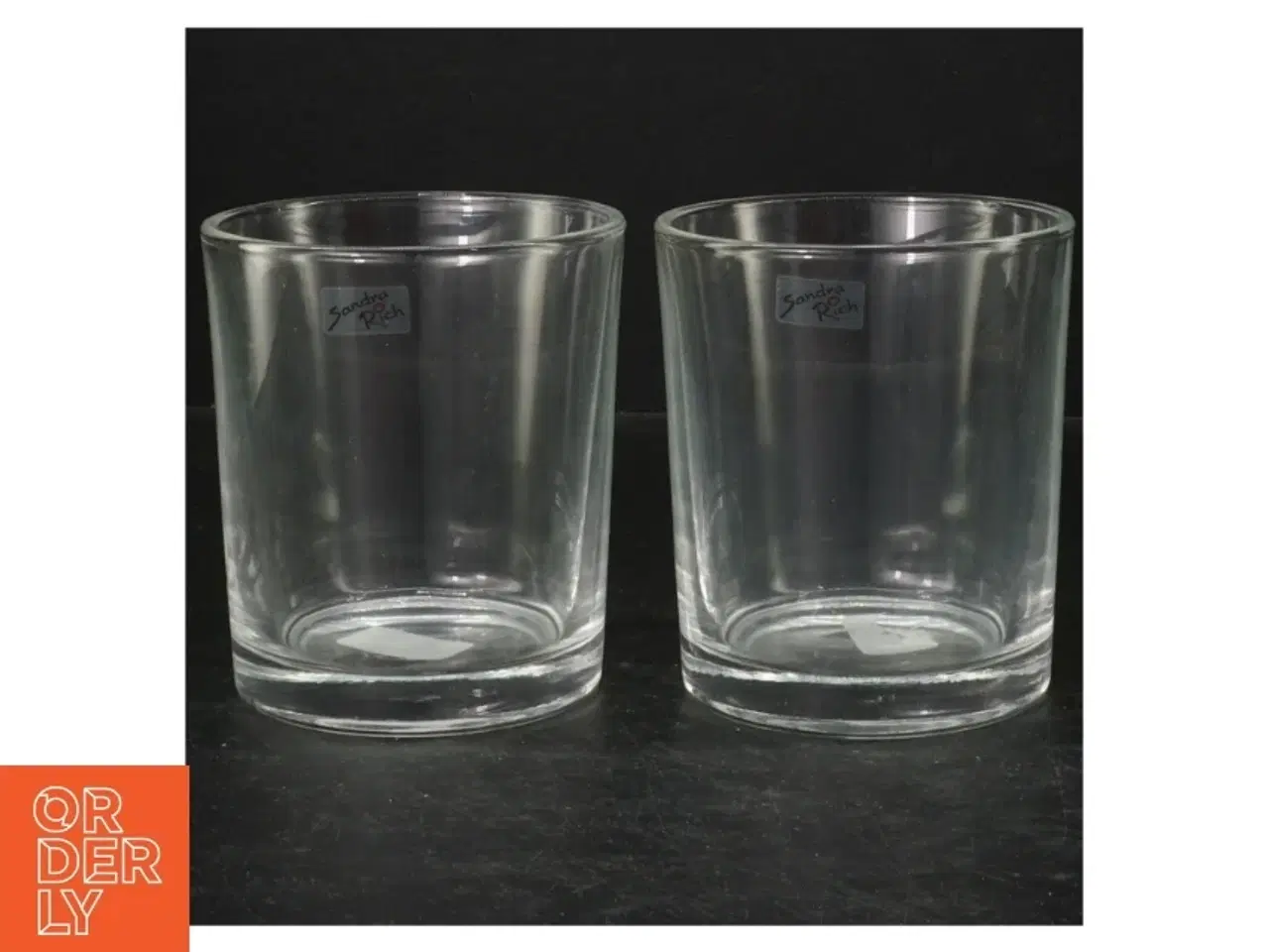 Billede 1 - Sandra Rich glas, 2 stk fra Sandra Rich (str. 11 cm. 2 styk)