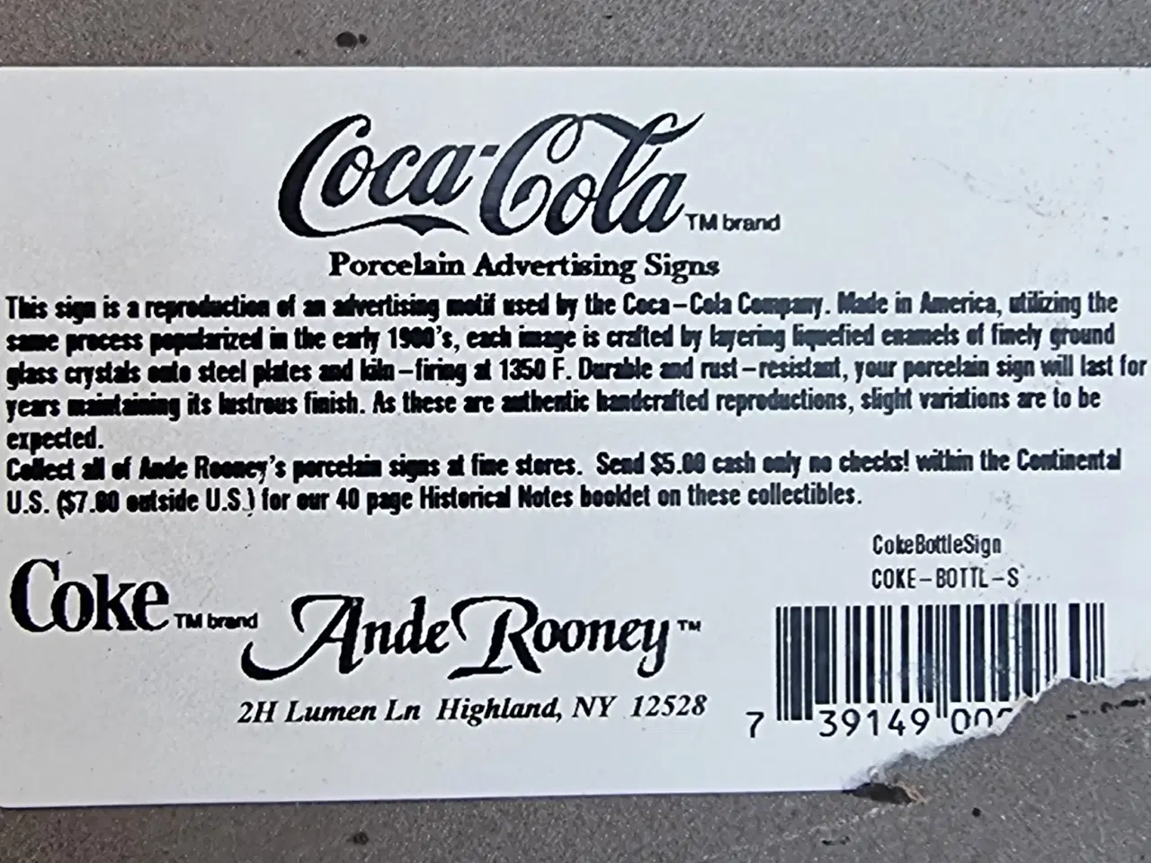Billede 3 - Coca-Cola skilt